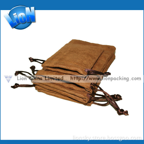Small Pouch Jewelry Suede Pouch Bag for Gifts (L-082)